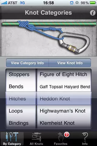 Smartphone Survival App - Knot Tieing