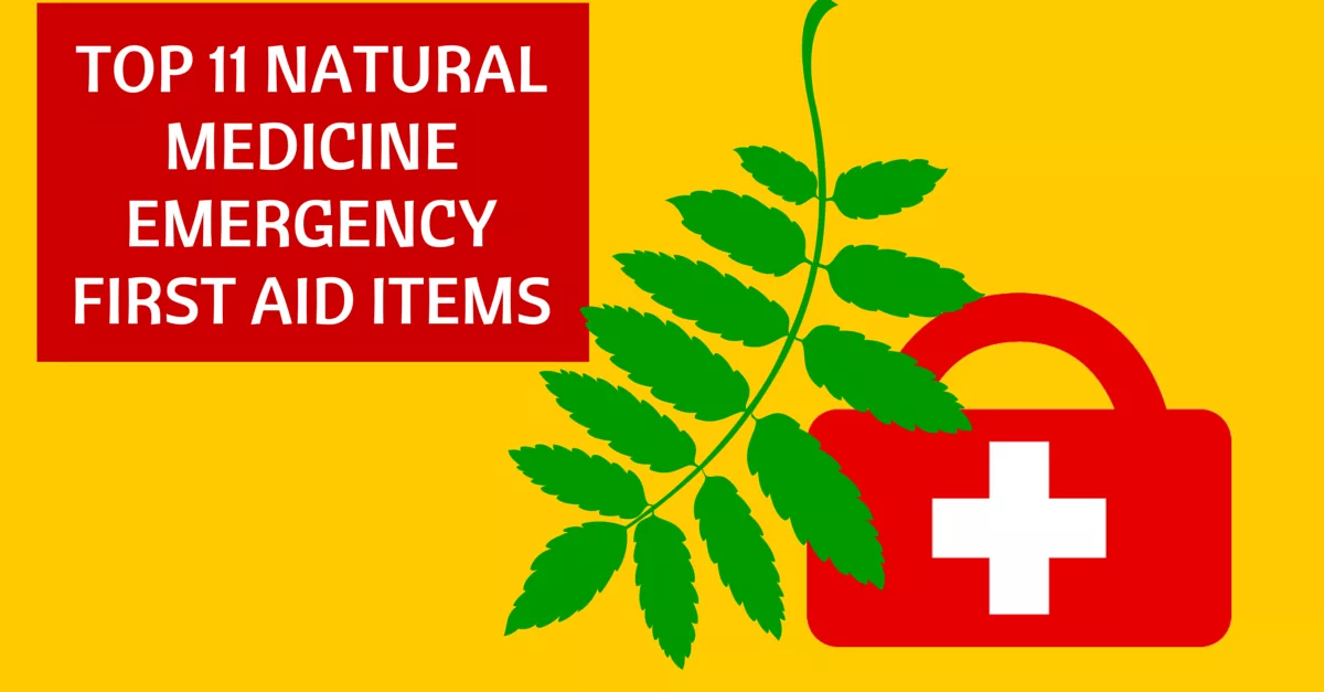 NATURAL MEDICINE EMERGENCY FIRST AID ITEMS