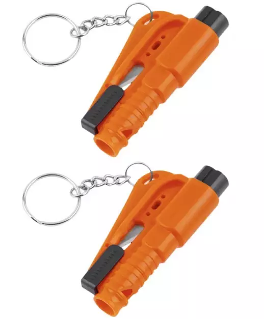 Car Escape Tool with Keychain - 2 Pack