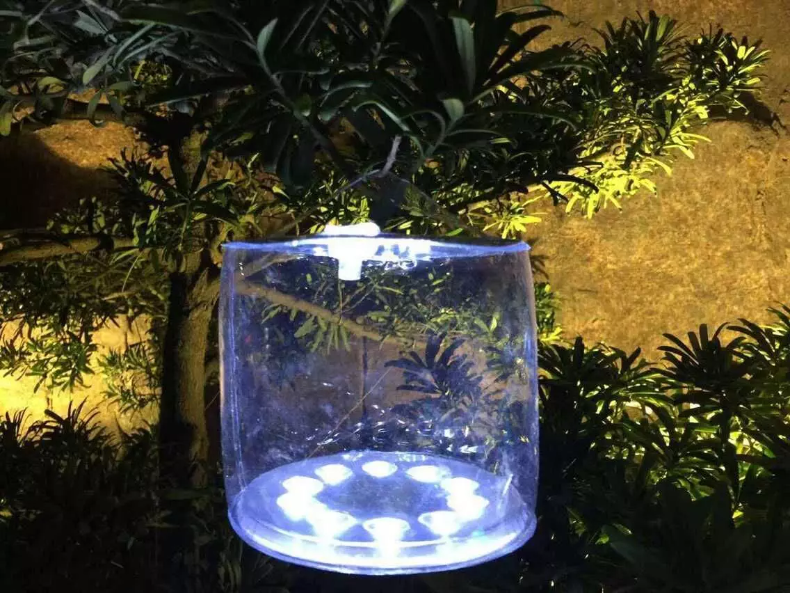 inflatable solar lantern - for camping and hiking