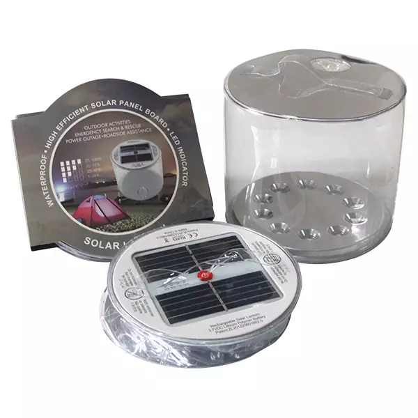 inflatable solar lantern for camping, hiking, backpacking, power outages