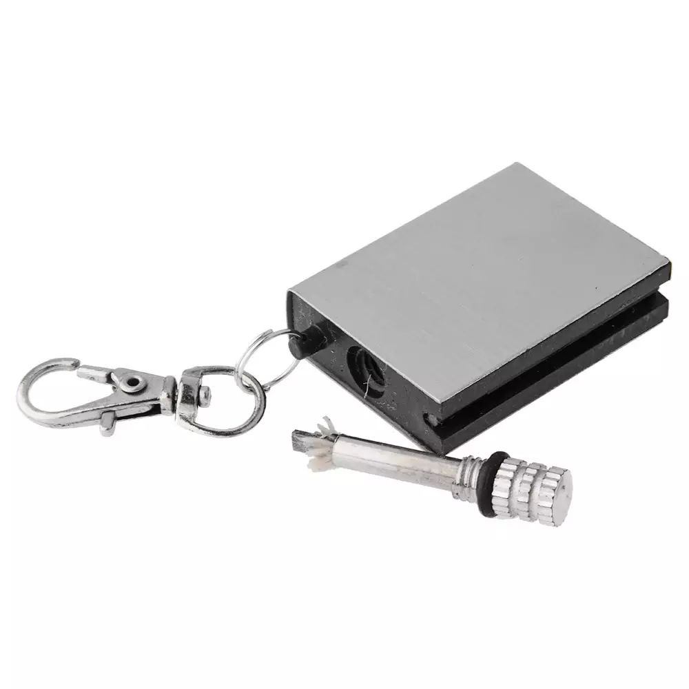 Striker Permanent Match / Metal Matchbox / Lighter Fire Starter with Keychain