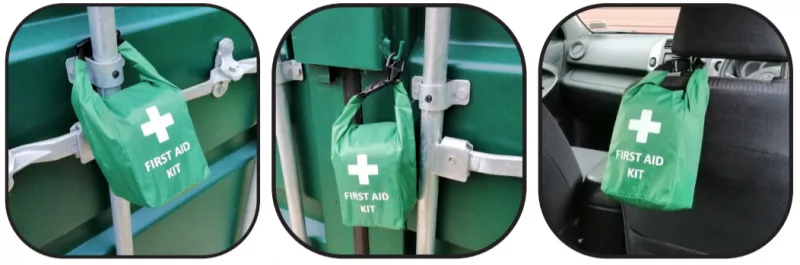 Hang Bag First Aid kit in use