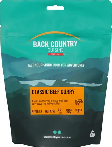 Back Country Cuisine Two Serve Meals-Classic Beef Curry (GF)