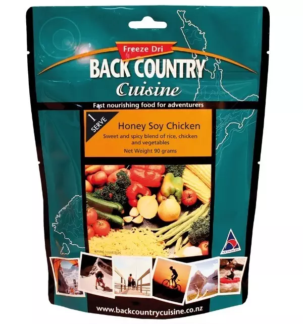 Back Country HONEY SOY CHICKEN 1 serve Pouch of emergency food