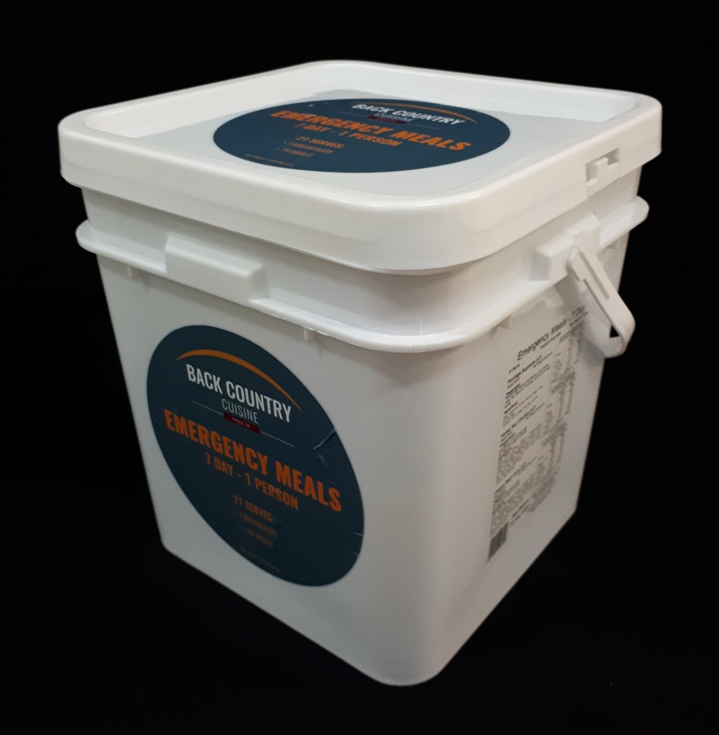 7 Day - 1 Person Emergency Survival Food Bucket (Back Country Cuisine ...