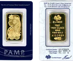 pamp suisse gold bar 1oz