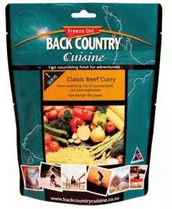 Back Country CLASSIC BEEF CURRY 1 serve Pouch of Emergency Food